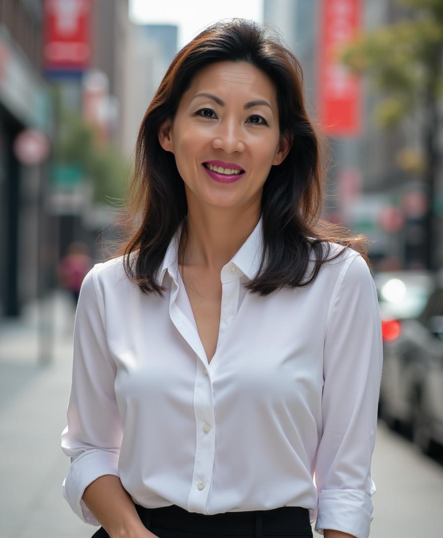 Lesly preparing documents